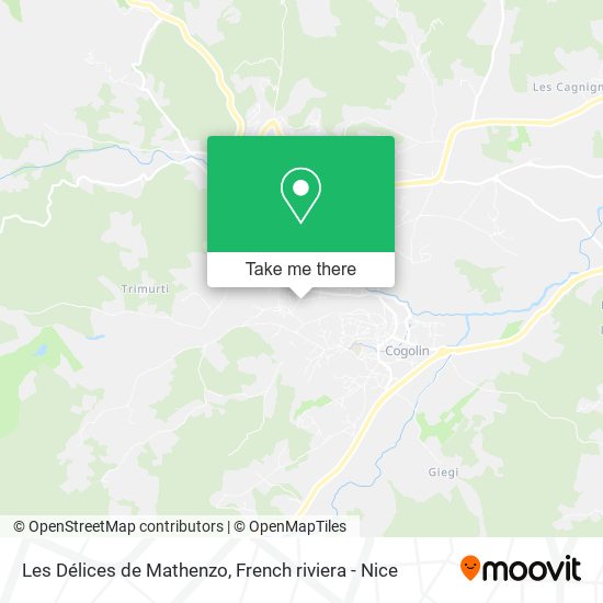 Les Délices de Mathenzo map