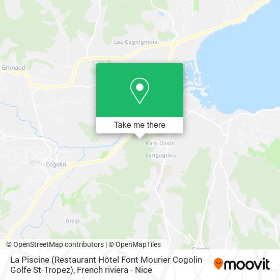 La Piscine (Restaurant Hôtel Font Mourier Cogolin Golfe St-Tropez) map