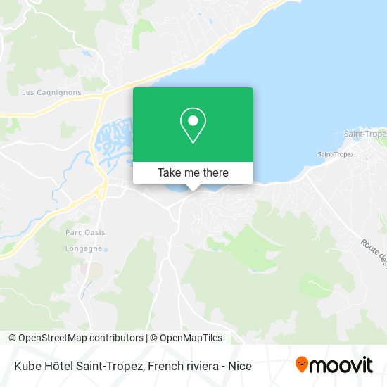 Kube Hôtel Saint-Tropez map