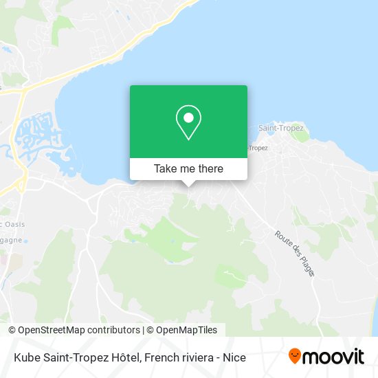 Kube Saint-Tropez Hôtel map