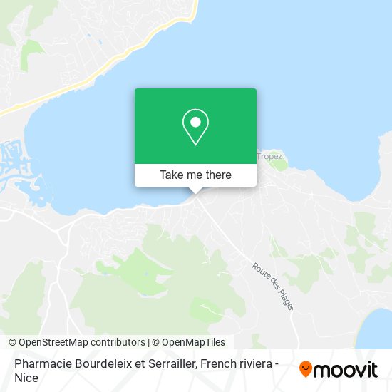 Pharmacie Bourdeleix et Serrailler map