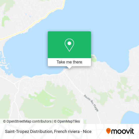 Saint-Tropez Distribution map