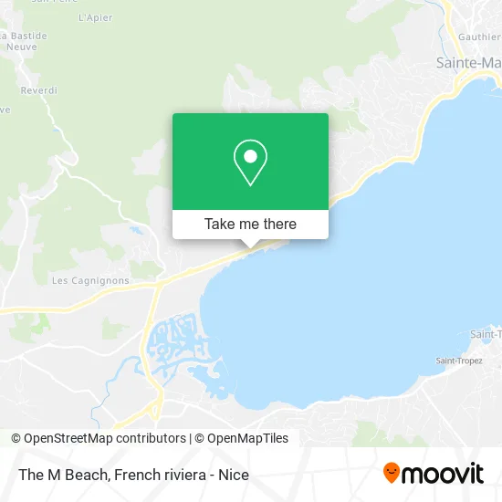 The M Beach map