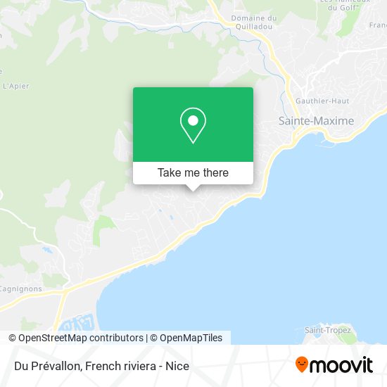 Du Prévallon map