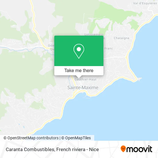 Caranta Combustibles map