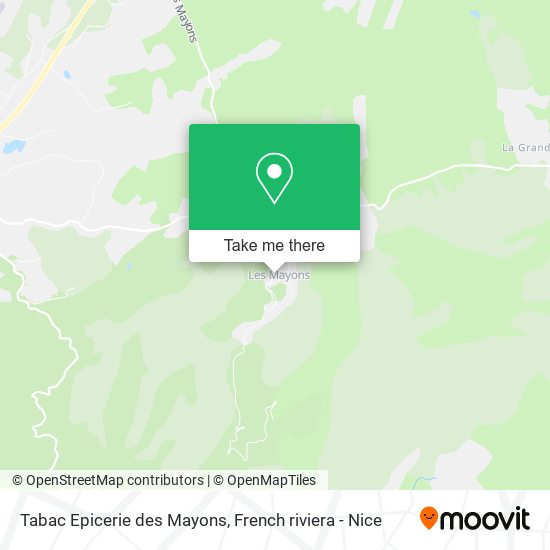 Tabac Epicerie des Mayons map