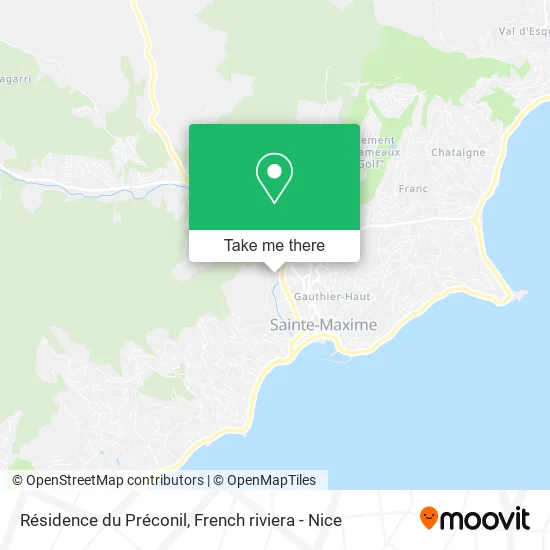 Résidence du Préconil map