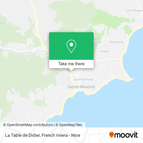 La Table de Didier map