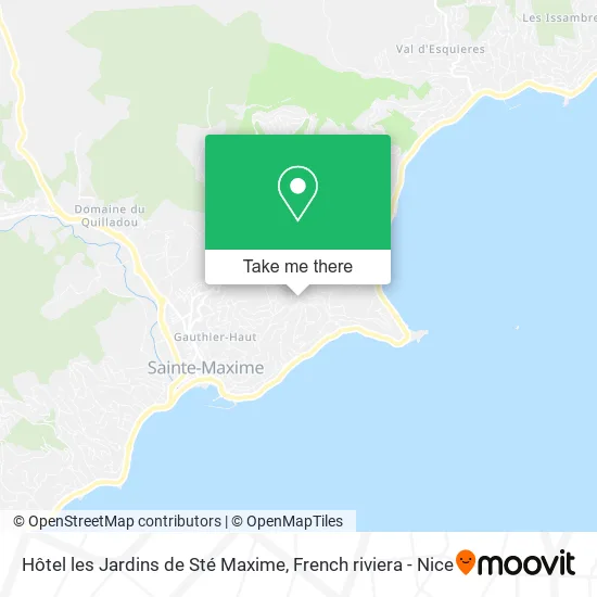 Hôtel les Jardins de Sté Maxime map