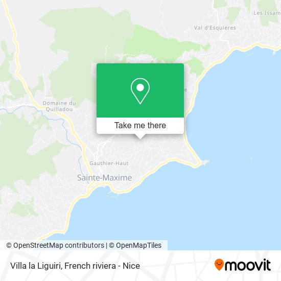 Villa la Liguiri map