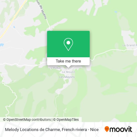 Melody Locations de Charme map