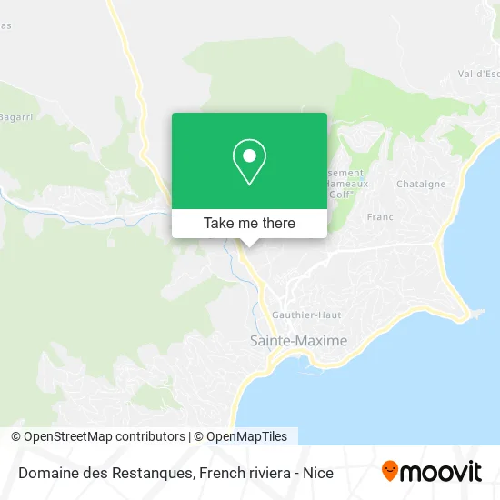 Domaine des Restanques map