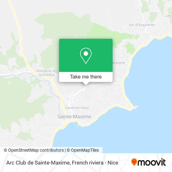 Arc Club de Sainte-Maxime map
