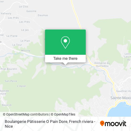 Mapa Boulangerie Pâtisserie O Pain Dore