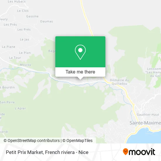 Petit Prix Market map