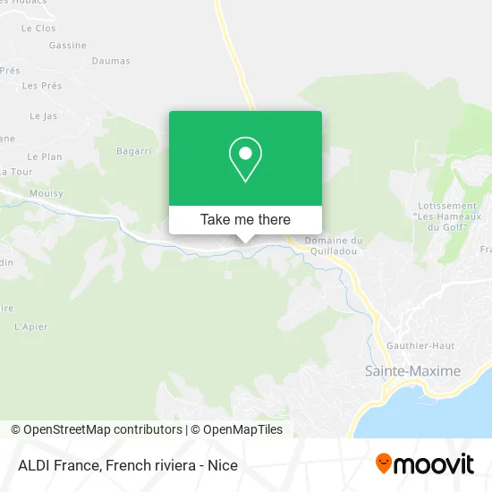 ALDI France map
