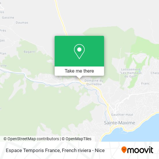 Espace Temporis France map