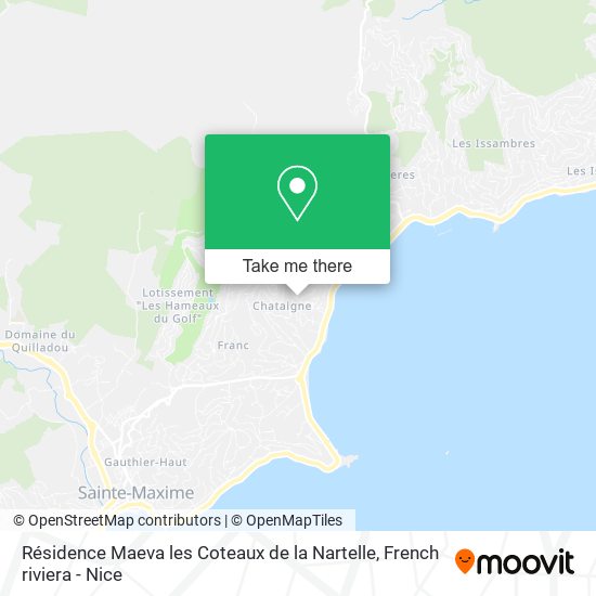 Résidence Maeva les Coteaux de la Nartelle map