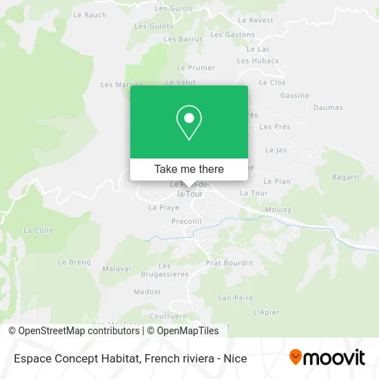Espace Concept Habitat map