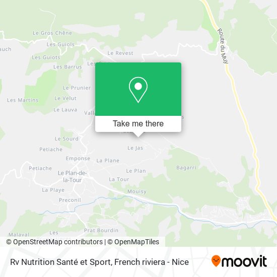 Rv Nutrition Santé et Sport map