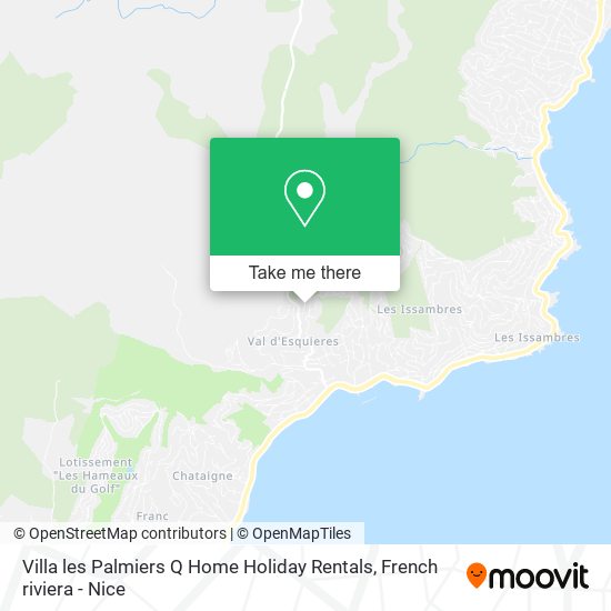 Villa les Palmiers Q Home Holiday Rentals map