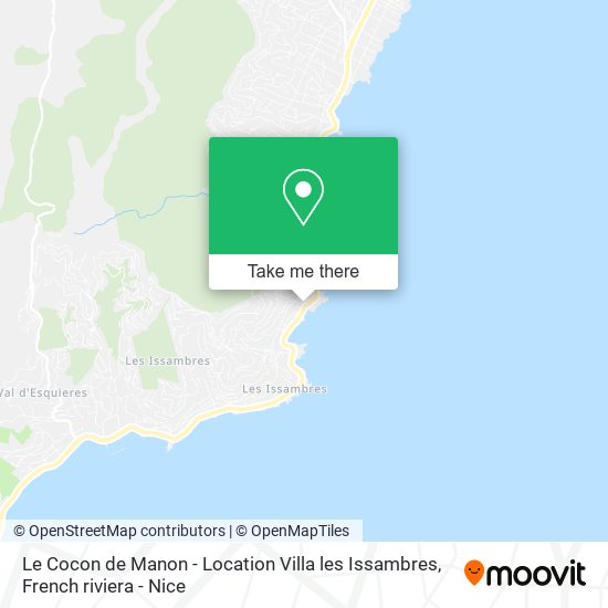 Le Cocon de Manon - Location Villa les Issambres map