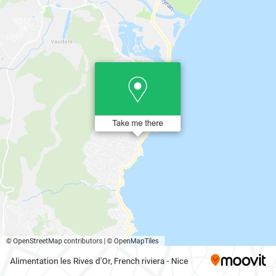 Alimentation les Rives d'Or map