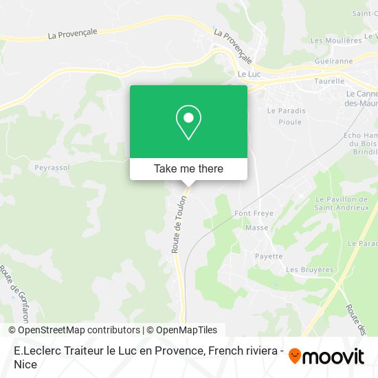 E.Leclerc Traiteur le Luc en Provence map
