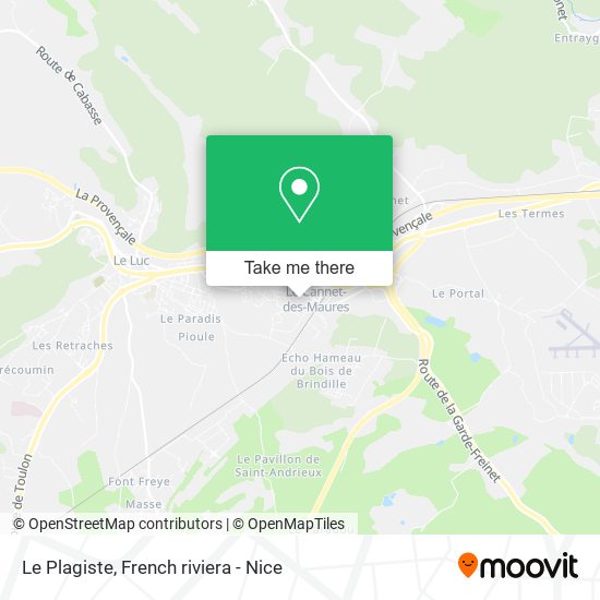 Le Plagiste map