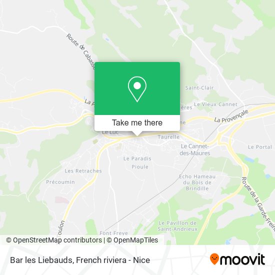 Bar les Liebauds map