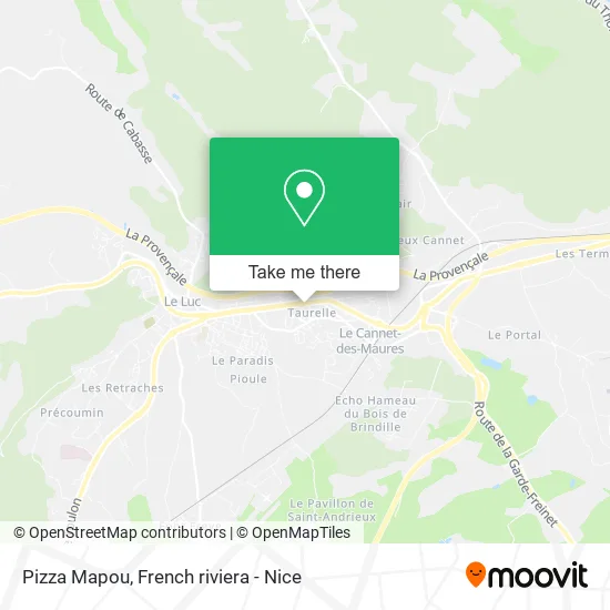 Pizza Mapou map