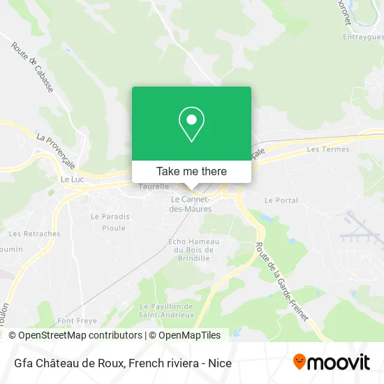Mapa Gfa Château de Roux