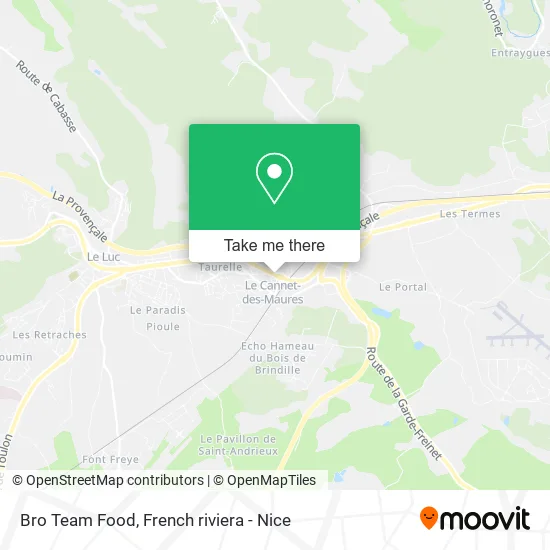 Bro Team Food map