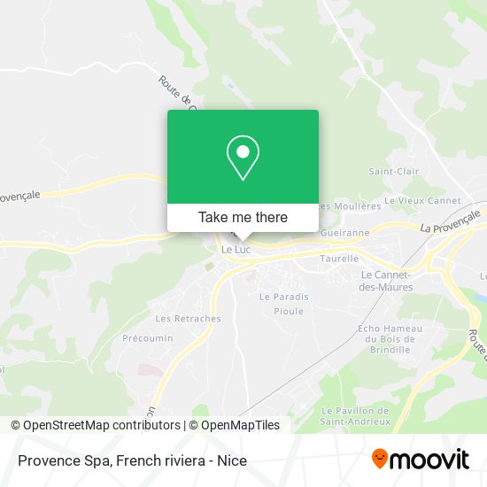 Provence Spa map