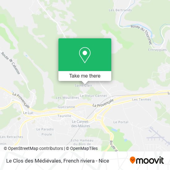 Le Clos des Médiévales map