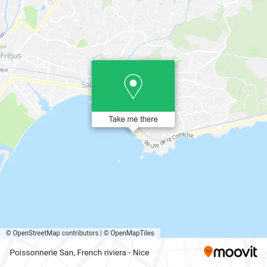 Poissonnerie San map