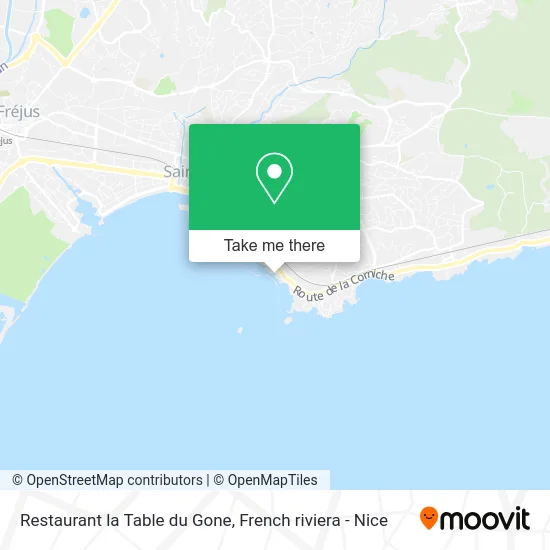 Restaurant la Table du Gone map