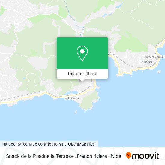 Snack de la Piscine la Terasse' map