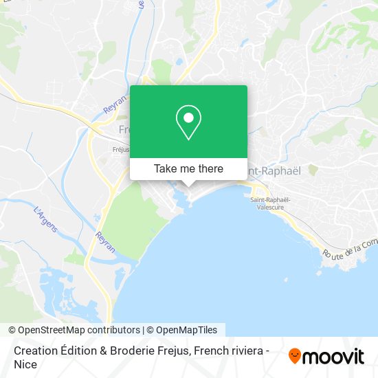 Creation Édition & Broderie Frejus map