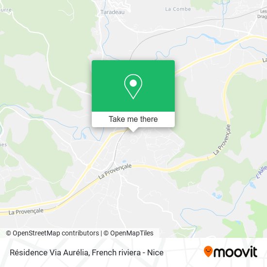 Résidence Via Aurélia map