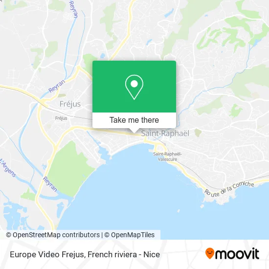 Europe Video Frejus map