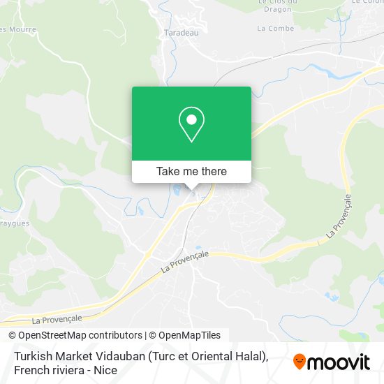 Turkish Market Vidauban (Turc et Oriental Halal) map