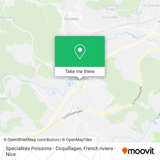 Spécialités Poissons - Coquillages map