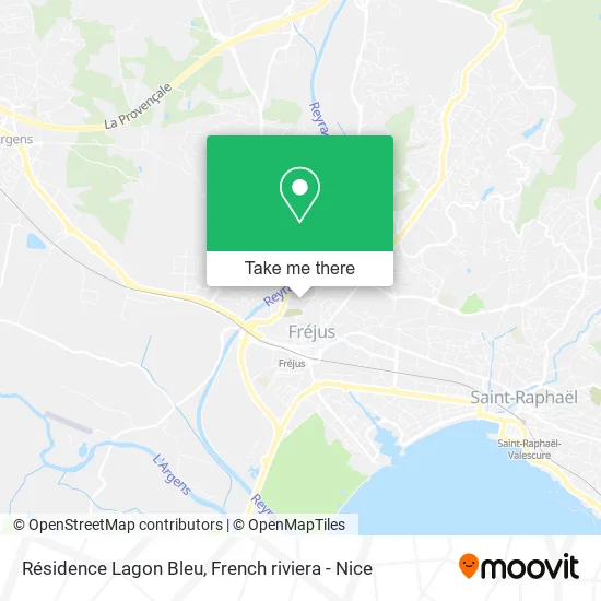 Résidence Lagon Bleu map