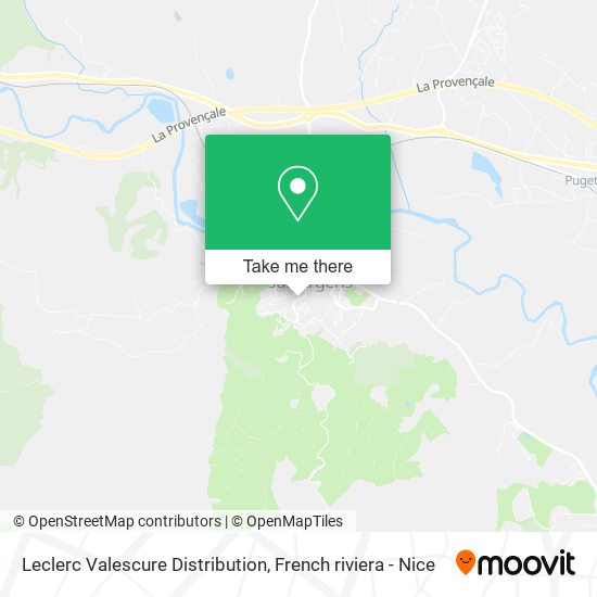 Leclerc Valescure Distribution map