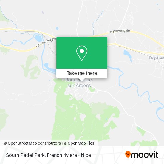 South Padel Park map