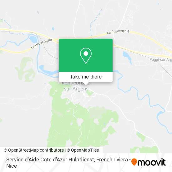 Service d'Aide Cote d'Azur Hulpdienst map