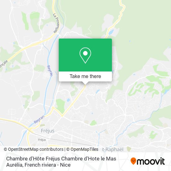 Chambre d'Hôte Fréjus Chambre d'Hote le Mas Aurélia map