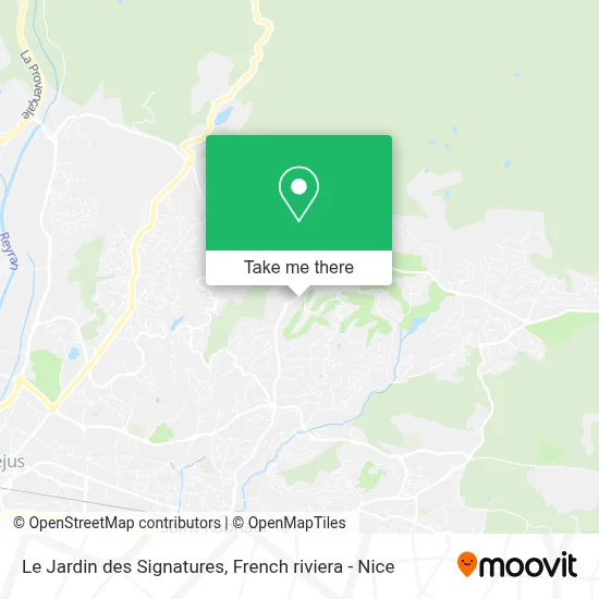 Le Jardin des Signatures map