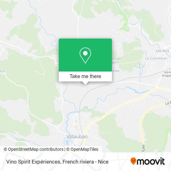 Vino Spirit Expériences map